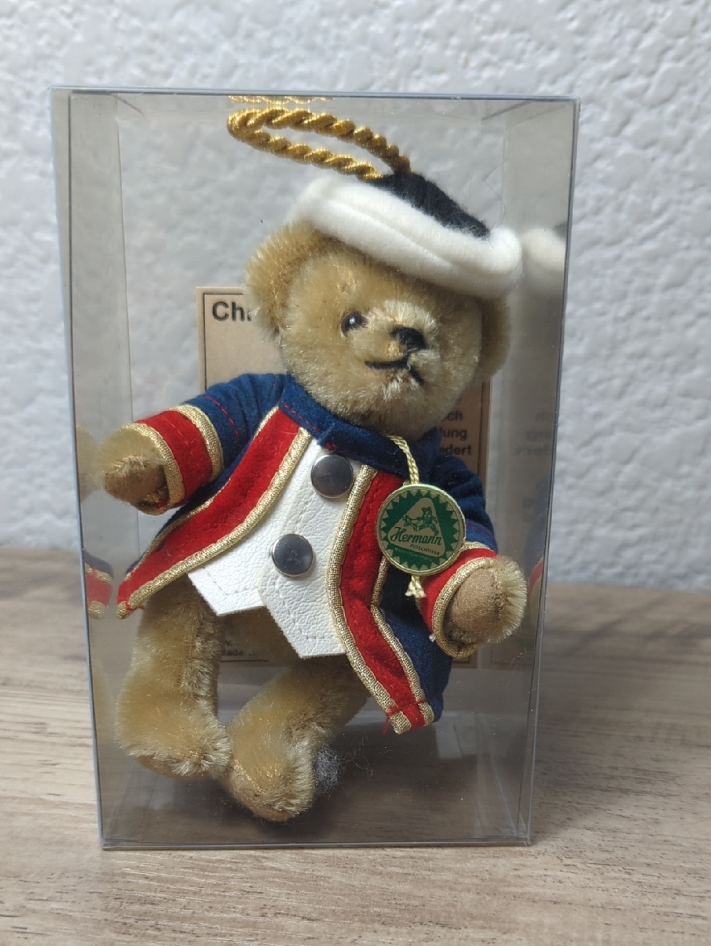 Rare HERMANN-Coburg Mohair Toy Soldier Teddy Bear Ornament - Low LE #20/500 -
